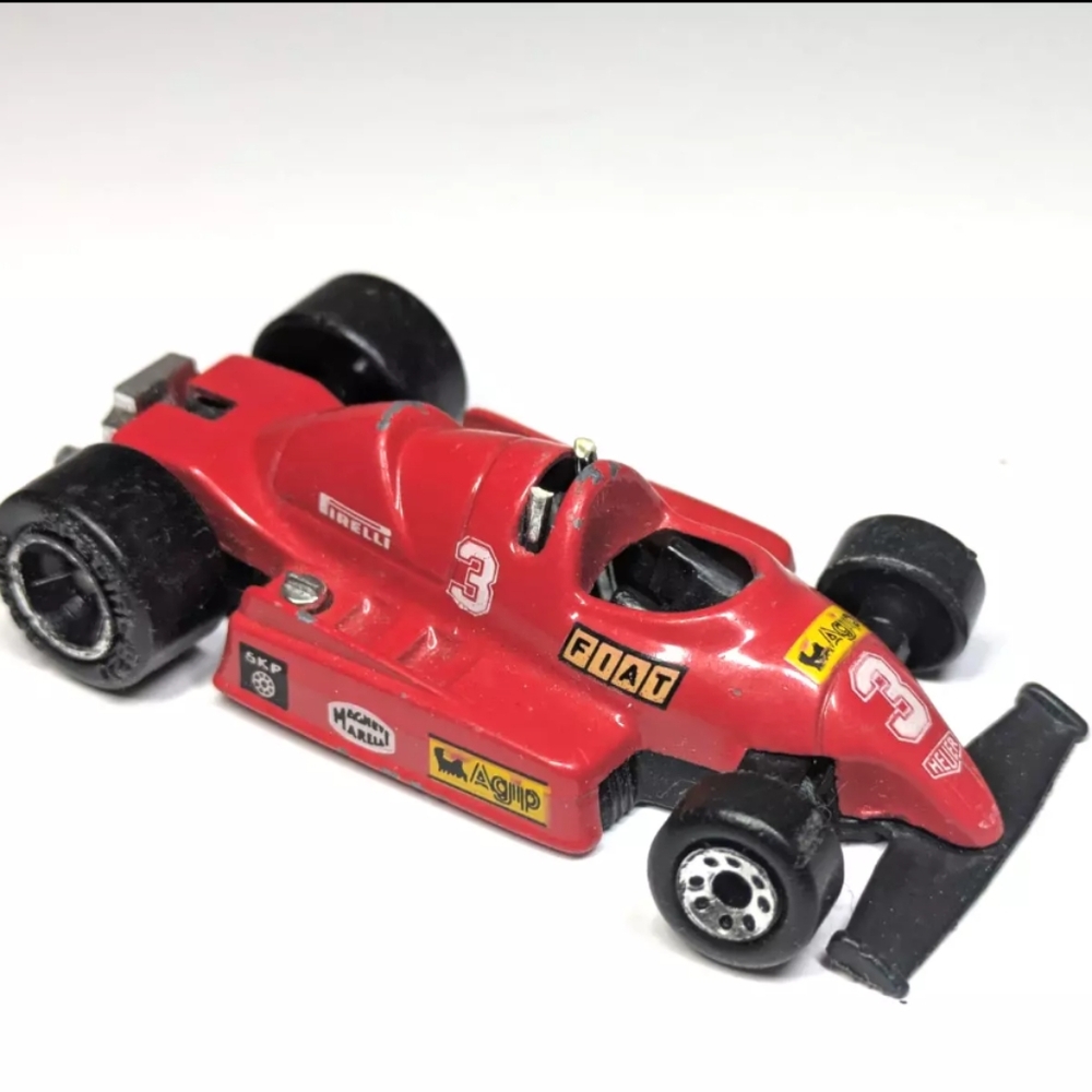 Vintage 1984 Matchbox Red Formula 1 Racer 1:55 Diecast *Missing Back Spoiler*